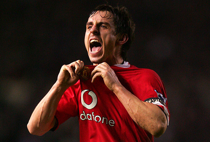 The celebration against Liverpool in 2006, for which he was fined.