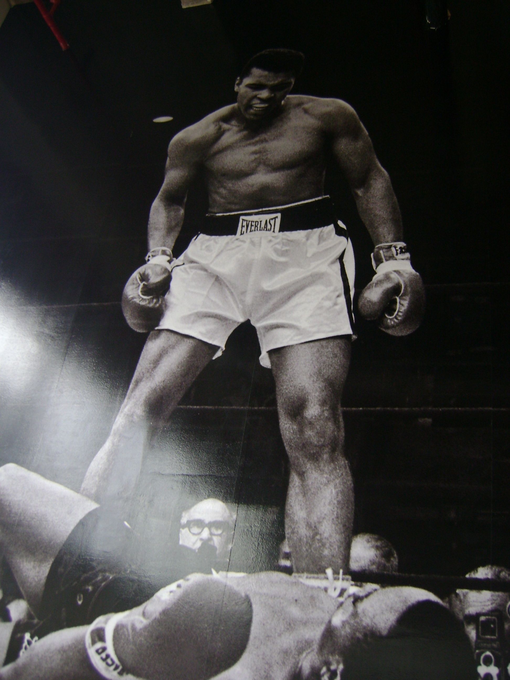 Photo taken by Alice Chong of a Muhammad Ali poster
