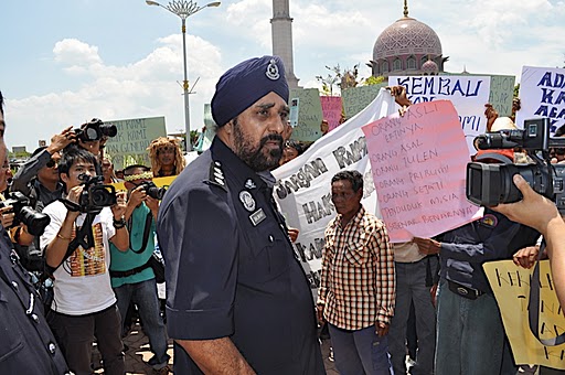 Orang Asli at the historic walk in Putrajaya