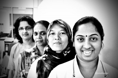 From Left: Usha, Devi, Zarina and Jayanthi.