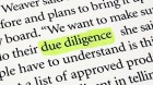 Due Diligence in the Business World (Part 3) Due Diligence in the Business World (Part 3)
