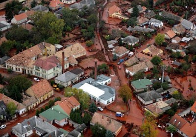 Hungary Sludge Flood (Source: AP photos)