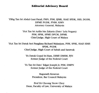 Editorial Advisory Board