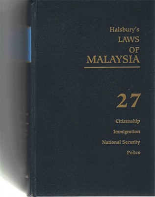 Halsbury's Cover Vo. 27