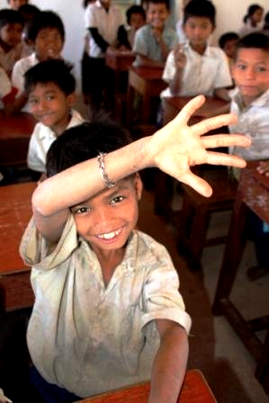 A primary school student in Kampong Cham, Cambodia. | Credit: Ka Ea