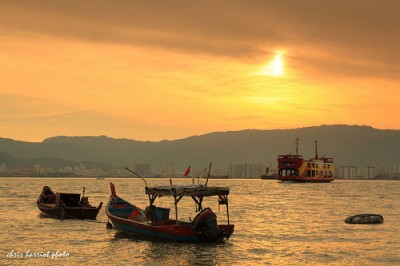 Sunset over Penang island | Credit: http://www.flickr.com/photos/harriotc