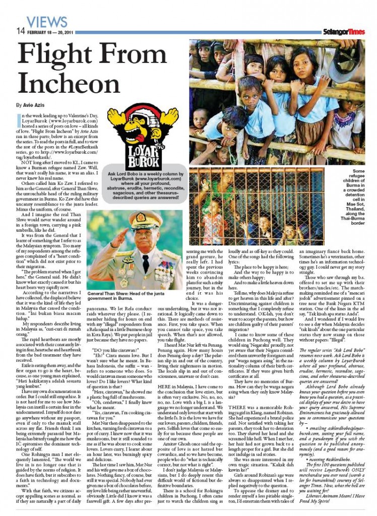 Flight From Incheon (Selangor Times)