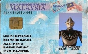 Mohd Ultraman is a citizen of Malaysia. Yay!