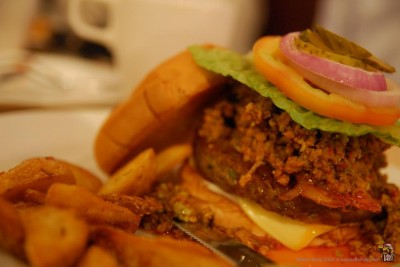 The legendary P7 pork burger. | Credit: King Chai