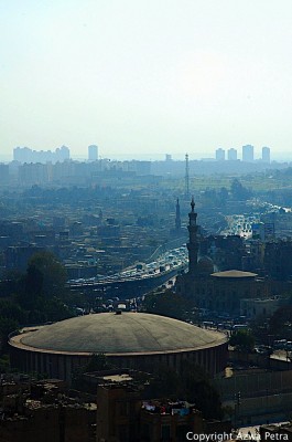 View of Cairo from compound of Mohammad Ali Mosque