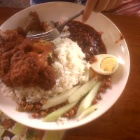 Nasi Lemak Ayam Berempah at RM7.00 (Village Park)