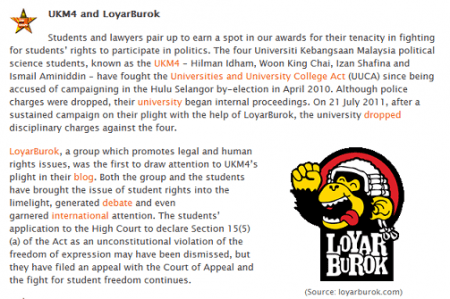 LoyarBurok Receives The Nut Graph's Merdeka Award, Again! - LoyarBurok